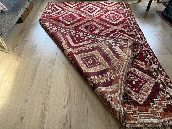 Image 1 of Grand tapis marocain vintage – 281 x 181 cm – Laine à poils longs