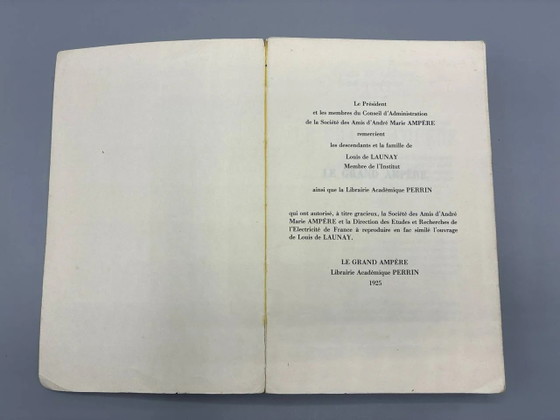 The Great Ampere based on unpublished documents – Louis de Launay – Perrin, 1925 – Coffee table books, Paper (photo 6 of 6)
