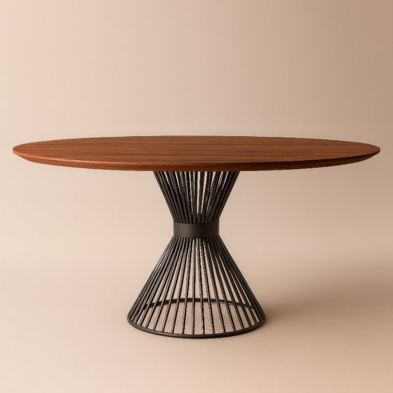 Image 1 of Now Oval Solid Wood Dining Table | Handmade Italian Dining Table | Custom Made