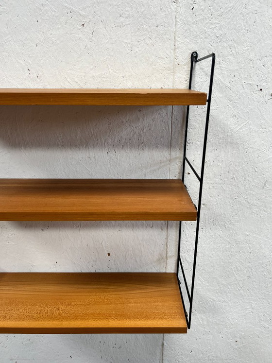 Mobiletto/appendiabiti da parete vintage con corde, Svezia, anni '70 – String, Scaffali a muro, Wood (photo 8 of 12)