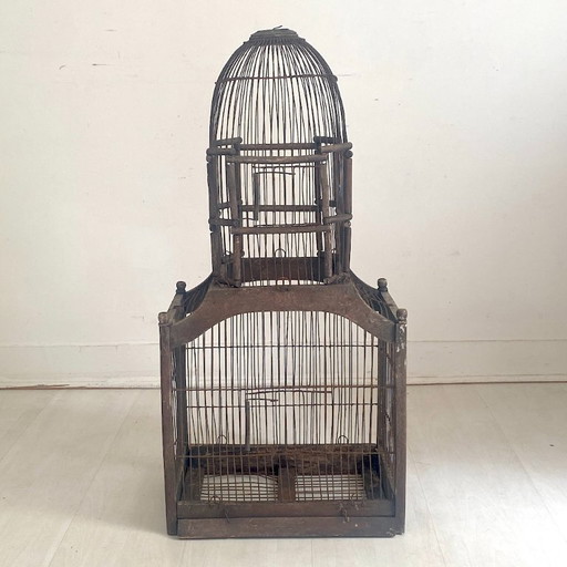 Vintage-Vogelkäfig aus den 1900er Jahren