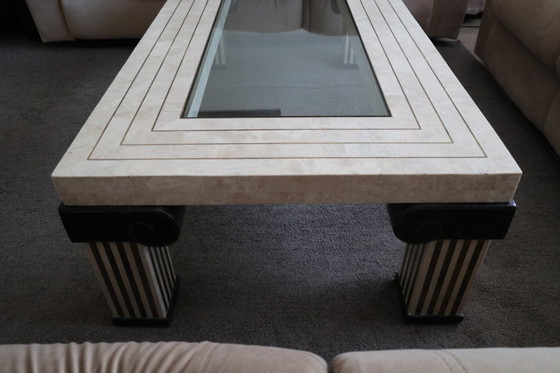 Image 1 of Tavolino da caffè tessellato Maitland Smith, Stati Uniti, anni '80