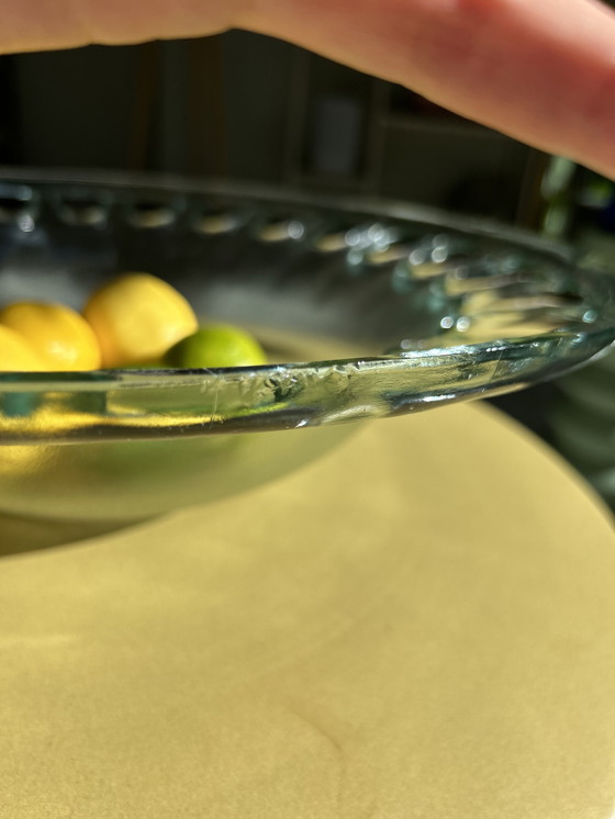 Image 1 of Grand bol en verre style art déco