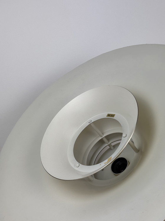 Image 1 of Lyskær Belysning Deense moderne koperen hanglamp, Spoetnik Design, Space Age, jaren 60, 70, industrieel ontwerp, minimalistisch,