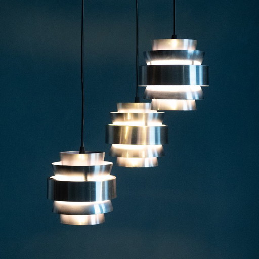Metal Cascade Pendant Lamp by Lakro Amstelveen