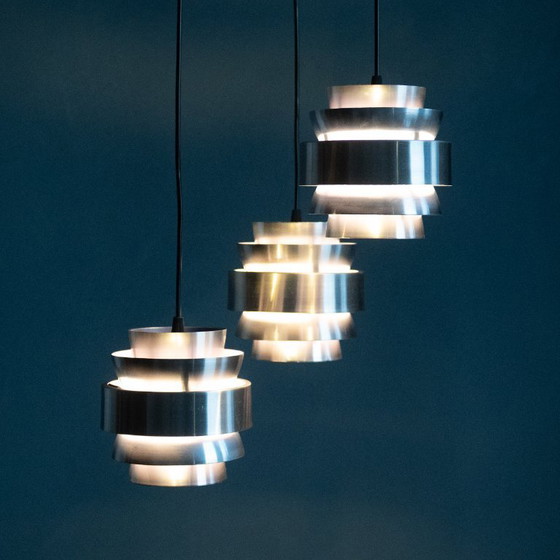Image 1 of Metal Cascade Pendant Lamp by Lakro Amstelveen