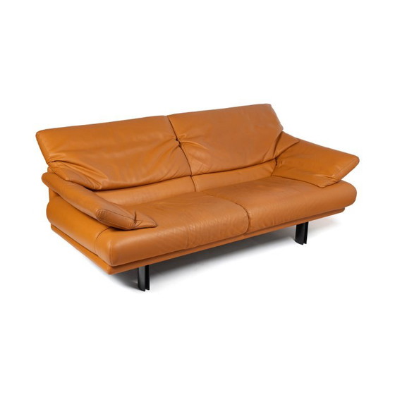 Alanda Bank van Paolo Piva voor B&B Italia, jaren 80 – Banken, Leather, Metal (photo 5 of 10)
