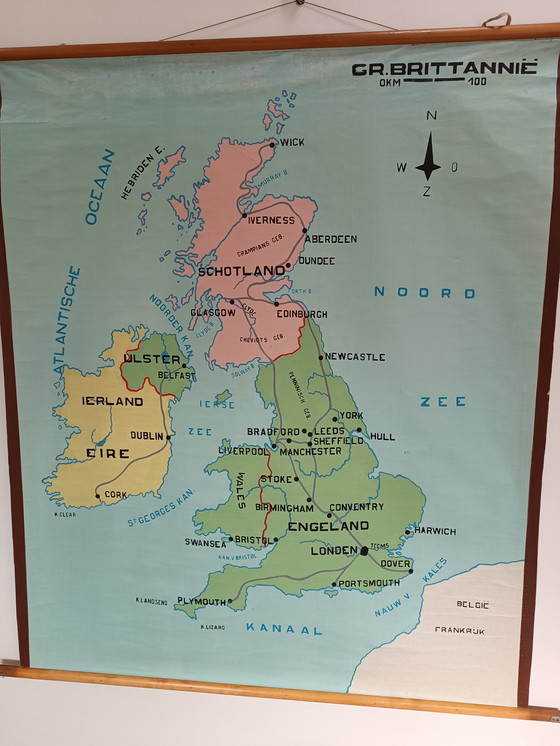 Image 1 of Mappa scolastica d'epoca, Gran Bretagna