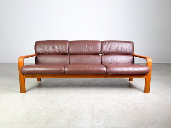 Image 1 of Midcentury Dreisitzer Sofa Couch L.Olsen & Søn Teak Vintage Design