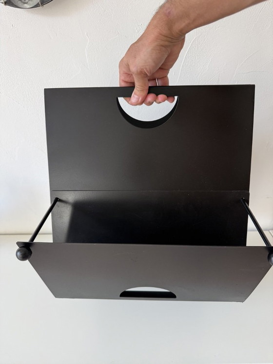 Tijdschriftenrek jaren 80 design Memphis Starck vinyl rek Dj Cassina Flos – Iron (photo 9 of 9)