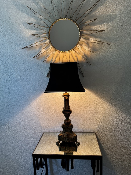 Image 1 of Lampe pique cierge d’église ancien 