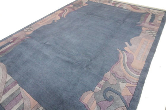 Image 1 of Origineel modern design wollen tapijt uit de Schotse Hooglanden, Nepal, 353 x 244 cm