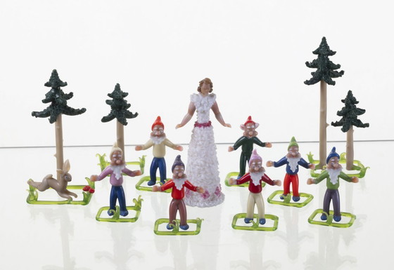 Image 1 of Ensemble de figurines vintage en verre, Jaroslav Brychta, 1930-1940