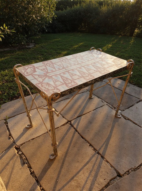 Image 1 of Console ancienne du milieu du siècle