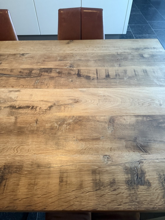 Massiver Esstisch aus Eichenholz – Esstische, Wood (photo 4 of 5)