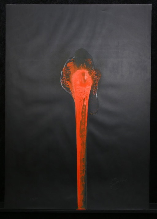 Piene, Otto - New flower, 1973 - Color silkscreen - signed by hand