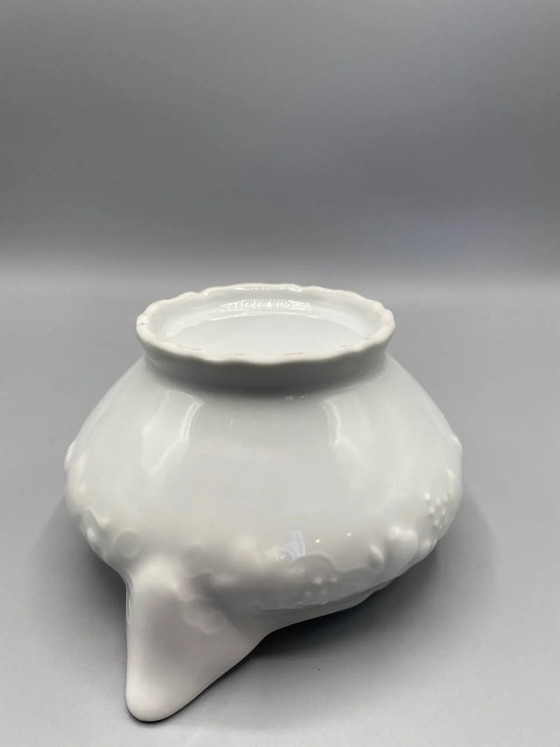 Bol à bouillon en porcelaine blanche, guirlande de fruits et de feuillage en relief – Objets déco, Klassiek (photo 3 of 5)