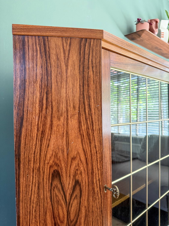 Image 1 of Vintage Deense palissander hoekkast