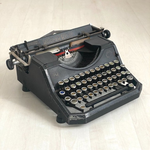 Vintage 1940er Rocher Rooy Schreibmaschine
