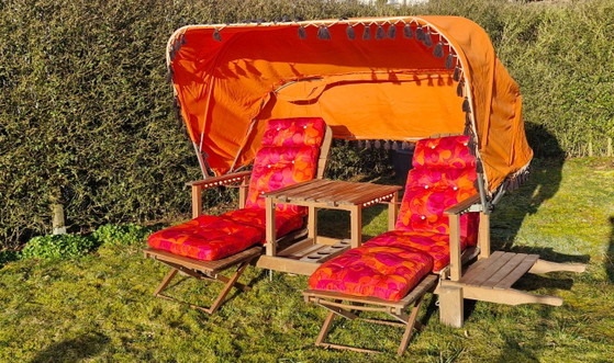 Multifunctionele meubelstukken uit het midden van de 20e eeuw, model "Hawaii" (Oswald Brunn) – Origineel uit (photo 3 of 12)