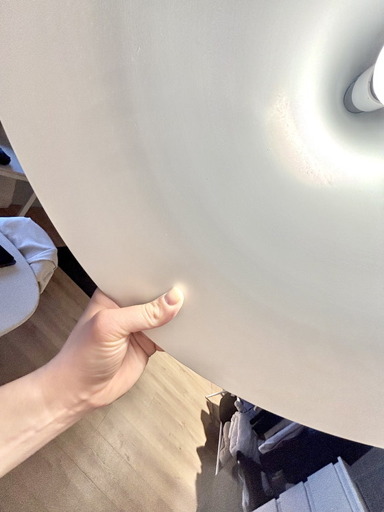 Image 1 of Lampe suspendue vintage Fog & Mørup Semi - 60 cm - blanc - design danois Mid Century / space age - ca. 1970