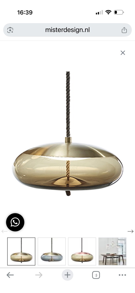 Brokis Knot Disco Lamp – Ceiling lights, Glass, Brass (photo 4 of 5)