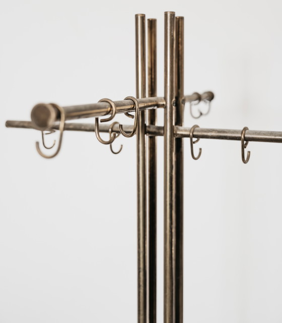 Image 1 of Renato Zevi Metalarte Garderobe aus Marmor und Messing, modernes Design