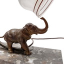 Art Deco lamp with elephant