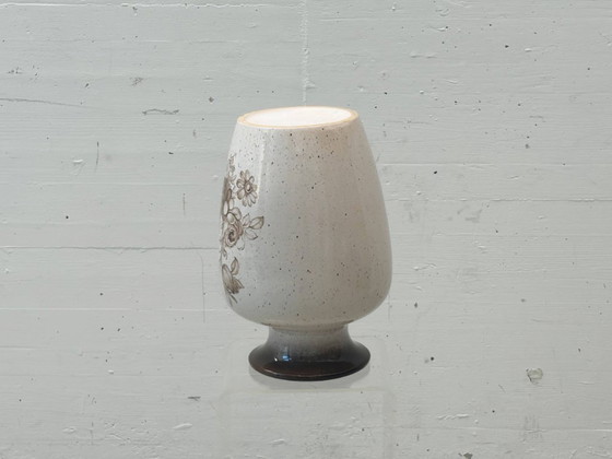Image 1 of West Germany ceramic vase with floral decoration – 1960s/70s