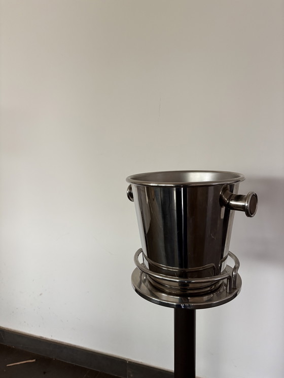 Image 1 of Alessi stainless steel wine cooler with stand