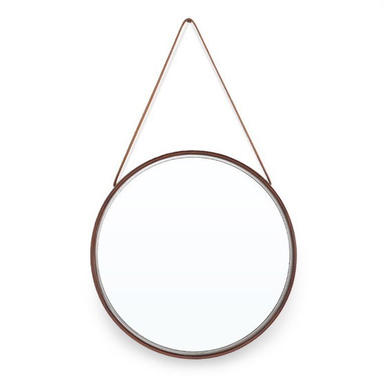 Image 1 of Specchio da parete in teak di Uno e Osten Kristiansson per Luxus, 1960