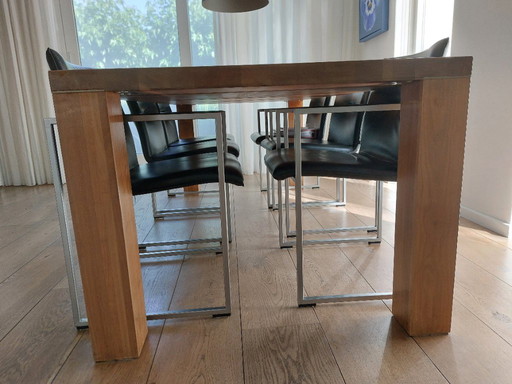 Art of Living walnut dining table