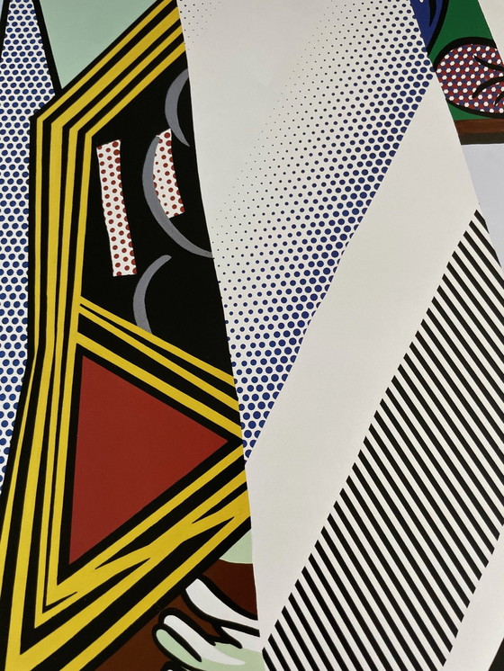 Image 1 of Roy Lichtenstein (1923-1997), Reflections on Interior with Girl Drawing, 1990, Copyright Estate of Roy Lichtenstein en 2001