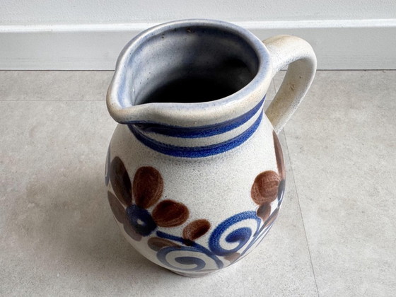 1x Vintage Blue Ceramic Knodgen W. Germany Vase – Knödgen, Vazen (photo 5 of 6)