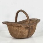 Antiker Weidenkorb mit Massivholzgriff (ca. 1900) #4 – Dekorative Objekte, Wood (photo 6 of 9)