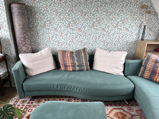 Green corner sofa Rolf Benz