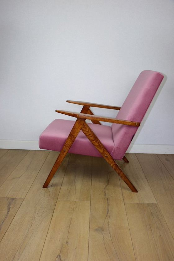 Image 1 of Vintage armchair B-310 VAR pink Jade structural 1970s