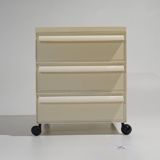 Image 1 of Modulaire ladekast, nachtkastje van Simon Fussell voor Kartell, jaren 70.