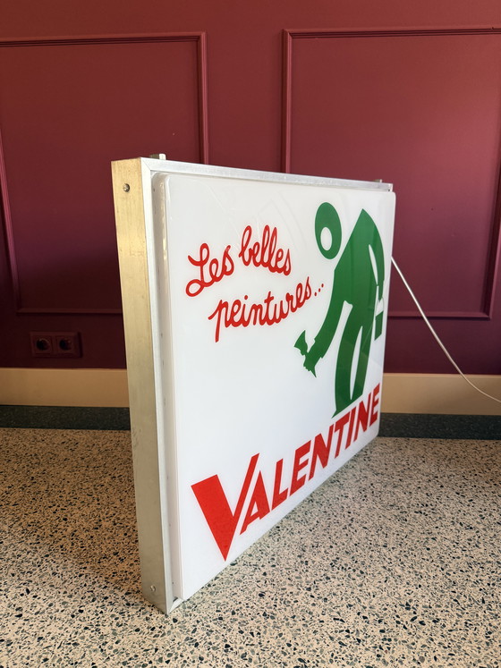 Image 1 of Vintage French light box “Valentine” –Charles Loupot–Paris –
