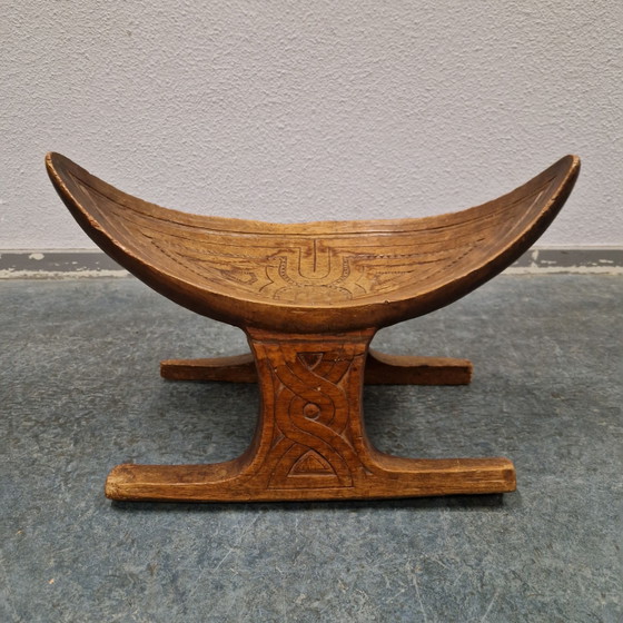 Antiek Houten Bankje Maron Kruk Fruitschaal – Krukjes, Wood (photo 10 of 10)