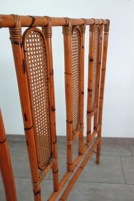 Bamboo and Cane Headboard, 1970s – Bedroom accessories, Rattan, Wicker (photo 12 of 12)