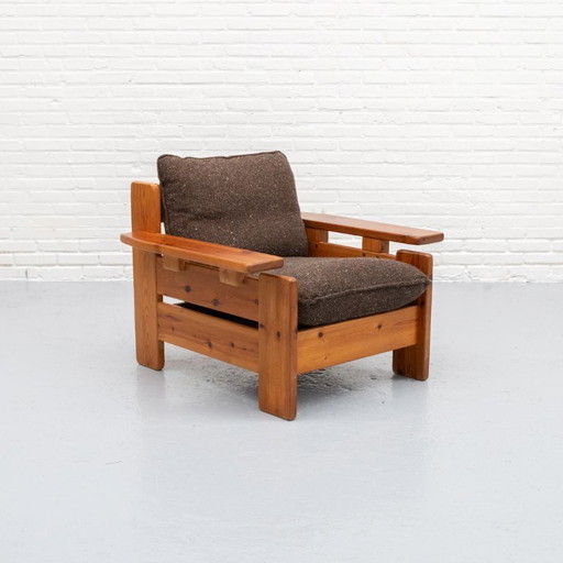 Fauteuil scandinave en pin