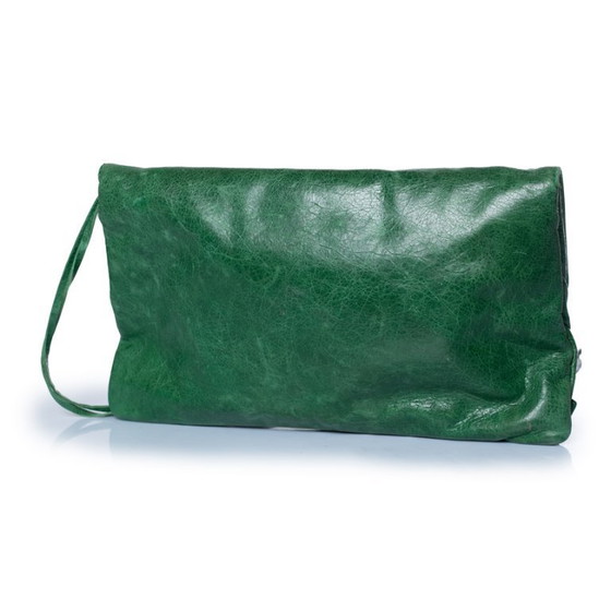 Balenciaga, groene leren city clutch – Clutches, Calfskin (photo 2 of 13)