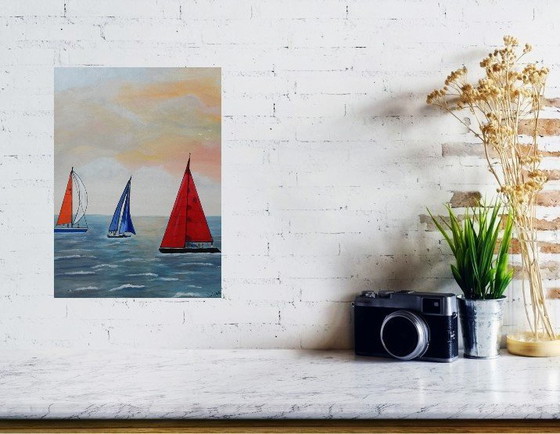 Image 1 of Gemälde "Segel"