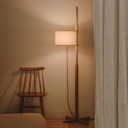 Santa Cole - Tmm Vloerlamp okkernoot/wit