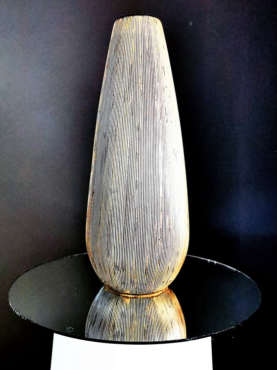 Image 1 of British School Glazed Stoneware/Ceramics. Sgraffito, late 20th century