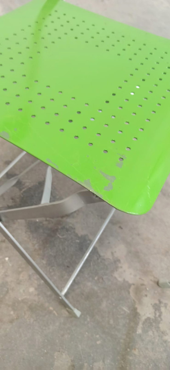 Image 1 of 4 chaises pliantes de jardin en métal