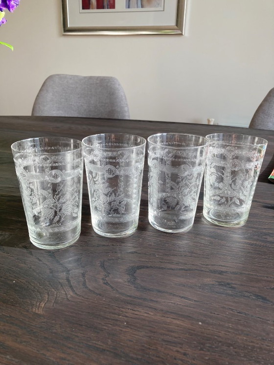 Image 1 of antique water or beer glasses