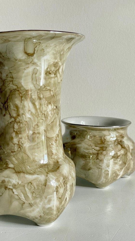 Image 1 of Karolina-Porzellanvasen, Polen, 1970er/80er Jahre