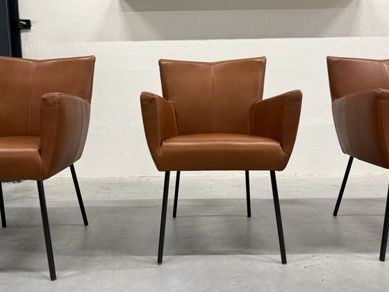 Image 1 of 4 Sillas de comedor Moka de diseño en stock Cera Cognac